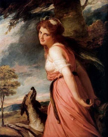 George Romney Lady Hamilton as a Bacchante.